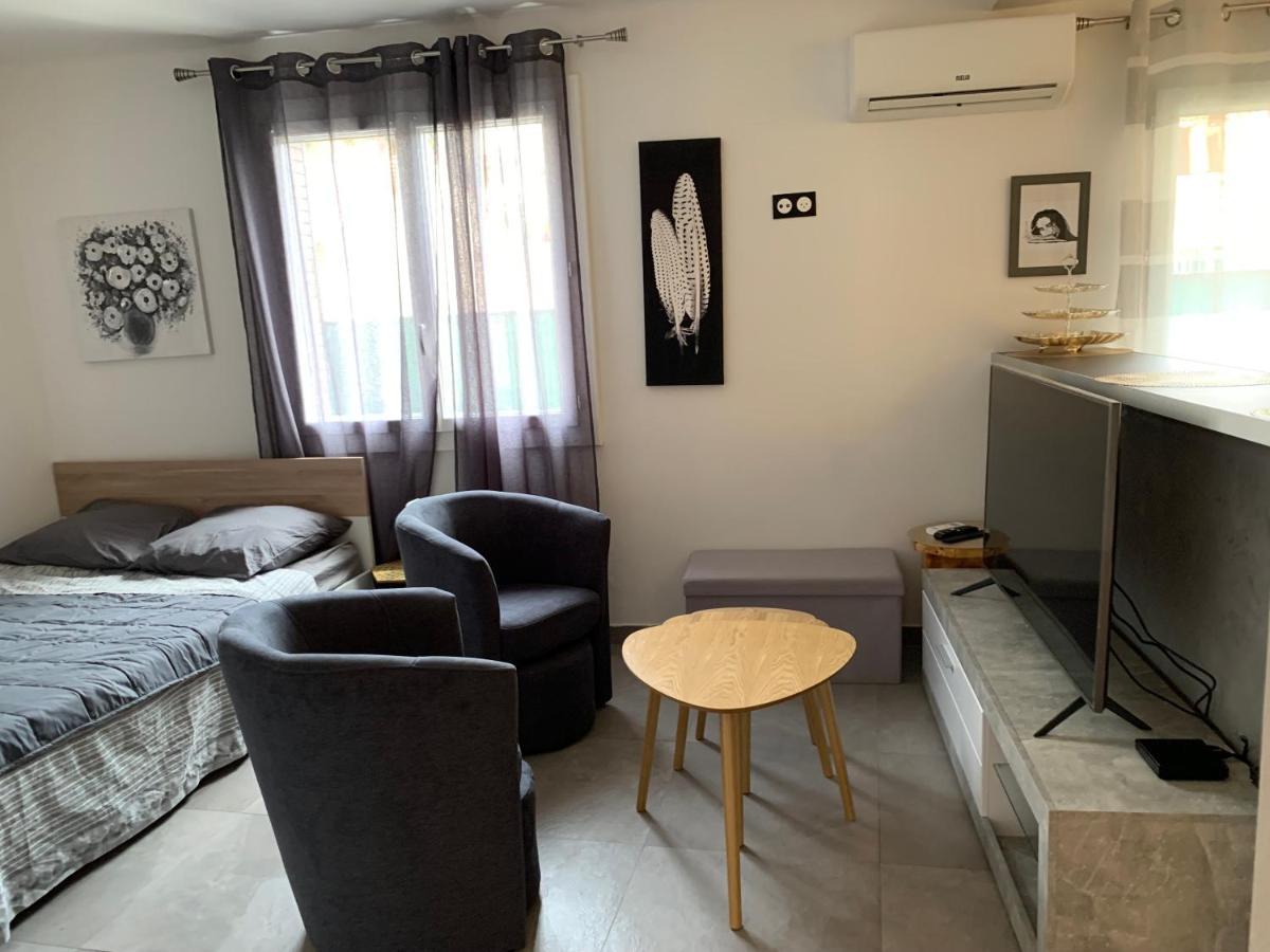 Grand Studio Tres Agreable Avec Bar, Cuisine Et Terrasse Cagnes-sur-Mer Zewnętrze zdjęcie